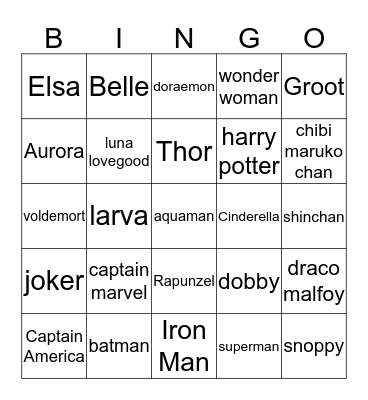 JISOO Bingo Card
