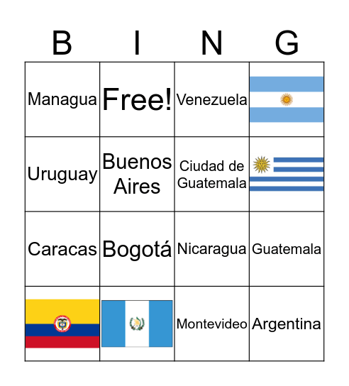 SNS II Repaso de Cultura Otoño 2019 Bingo Card