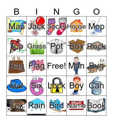 Words Their Way Sort Combo Bingo Card
