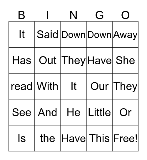 Blue Bingo Card