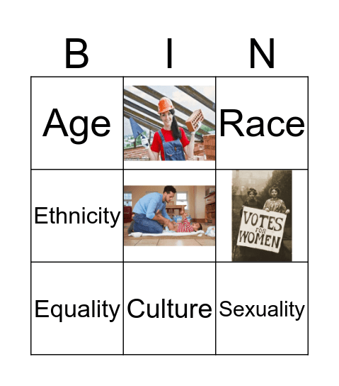 Equality & Diversity Bingo Card