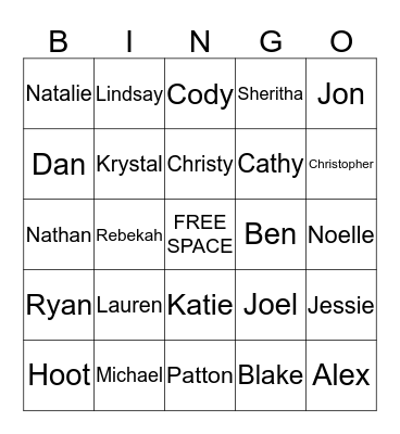 Supply Chain Bingo Card