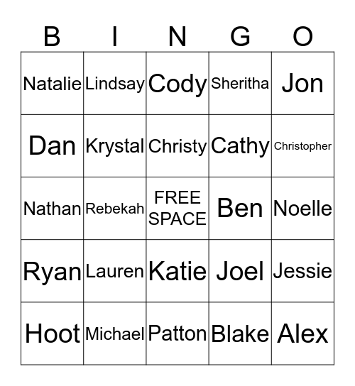 Supply Chain Bingo Card