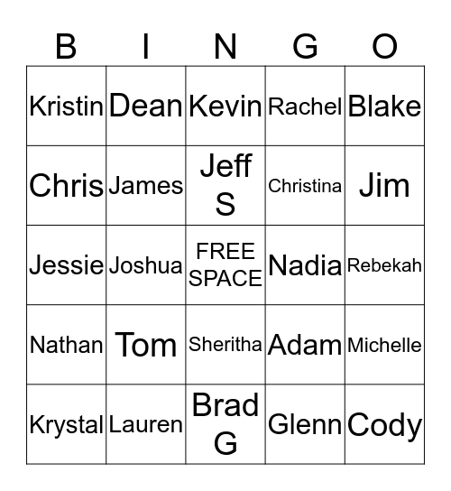 Supply Chain Bingo Card