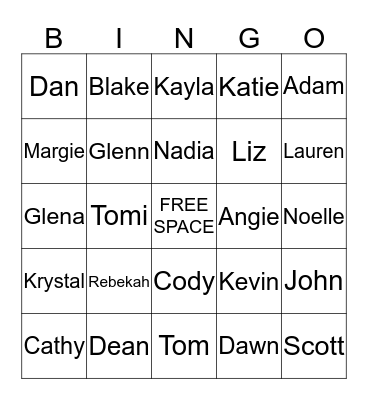 Supply Chain Bingo Card