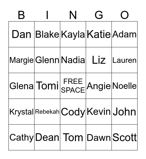 Supply Chain Bingo Card