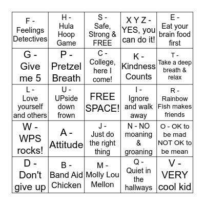 What we learned in GUIDANCE this year!!!! Bingo Card