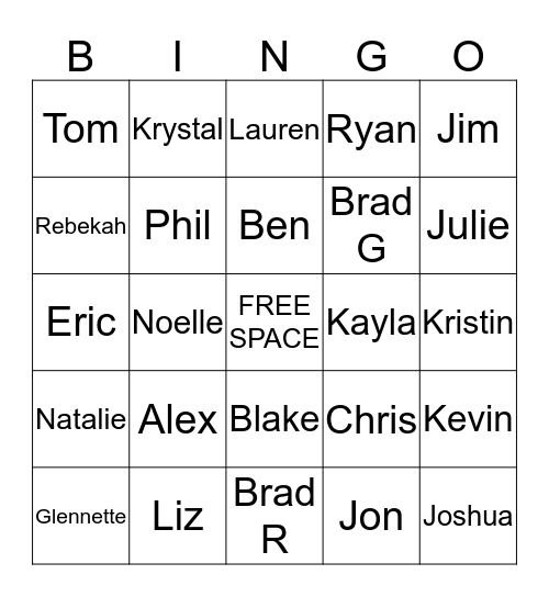 Supply Chain Bingo Card