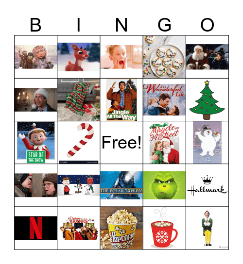 Movie Bingo Card