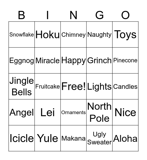 Capabilities B-I-N-G-O Bingo Card