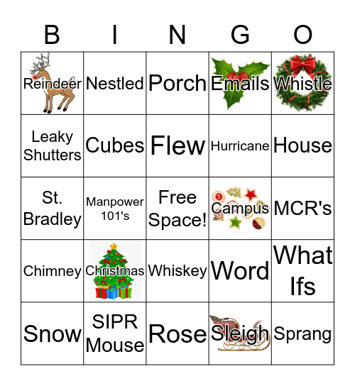 Christmas BINGO Card