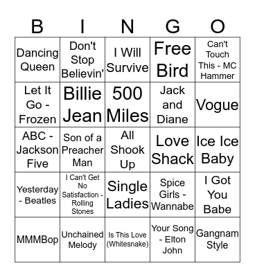 EA SINGO! Bingo Card