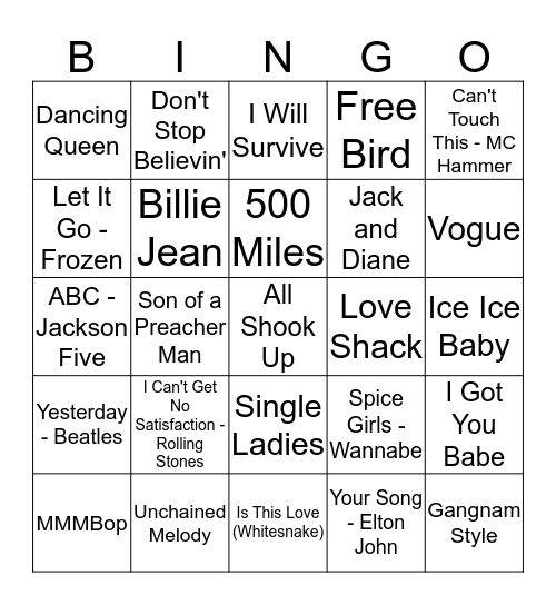 EA SINGO! Bingo Card