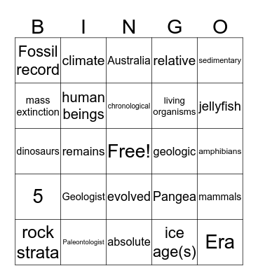 Jurassic Journalism Bingo Card