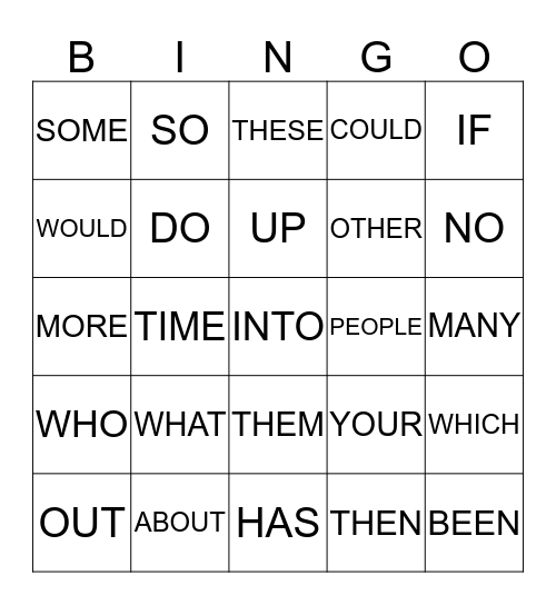 Bingo Card