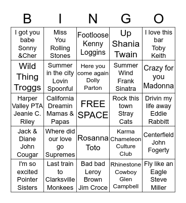 Steve's #3 Bingo Card