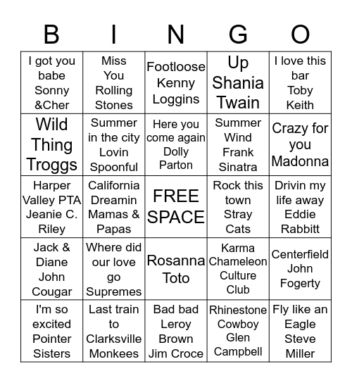 Steve's #3 Bingo Card