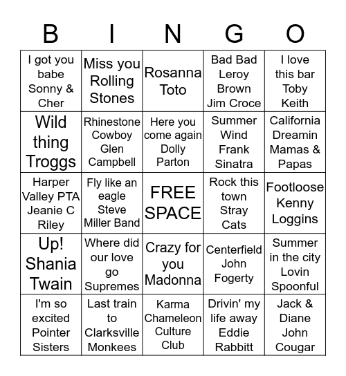 Steve's #3 Bingo Card