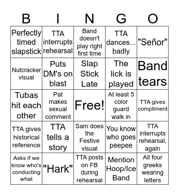 Merry Maple Bingo Card