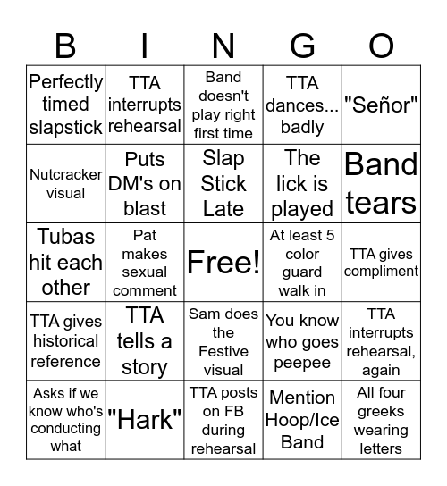 Merry Maple Bingo Card