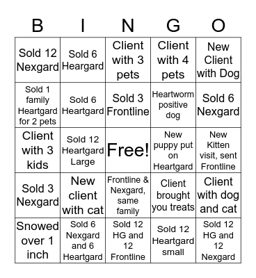 BI Bingo Card