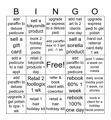 Atelier Nail Bingo Card