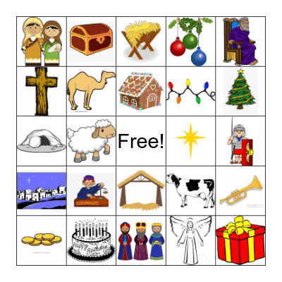 Christmas Celebration Bingo Card