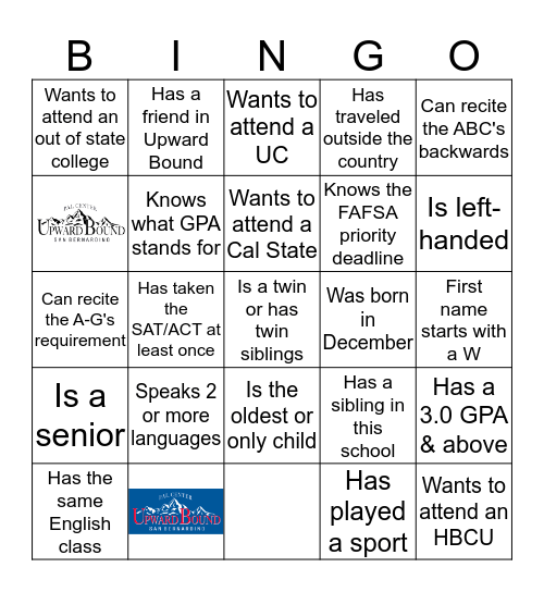 Find some who... Bingo Card