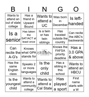 Find some who... Bingo Card