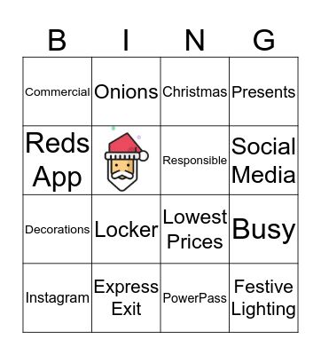 It's Christmas Time! Bingo Card