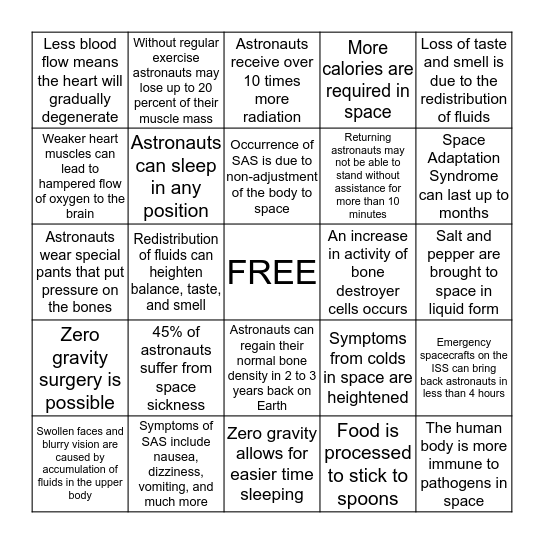 Bingo Card