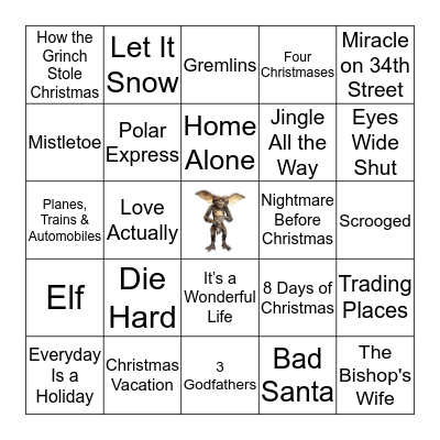 Christmas Bingo! Bingo Card
