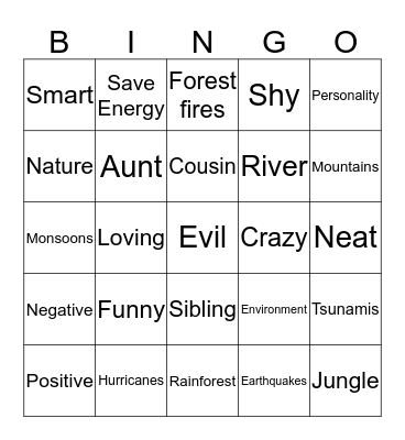 M3 Bingo Card