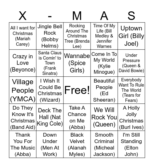 Lorikeet's Christmas Special Bingo Card