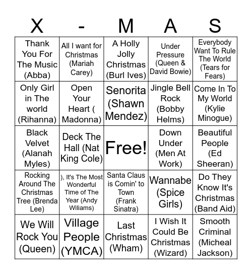 Lorikeet's Christmas Special Bingo Card