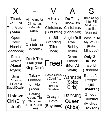 Lorikeet's Christmas Special Bingo Card