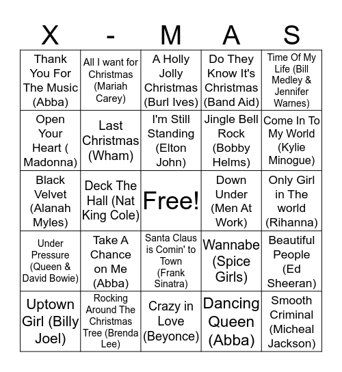 Lorikeet's Christmas Special Bingo Card