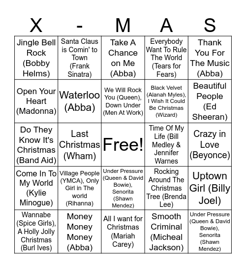 Lorikeet's Christmas Special Bingo Card