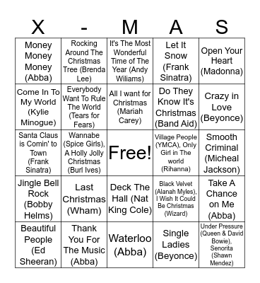 Lorikeet's Christmas Special Bingo Card