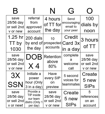 CRO$$ CARTEL BINGO BANGO FER LUNCH Bingo Card