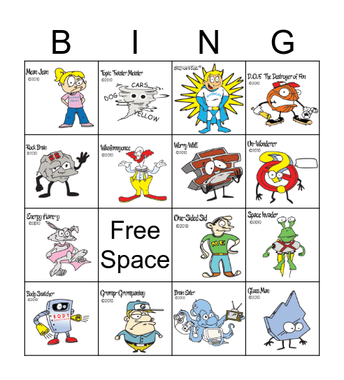 Superflex Bingo Card