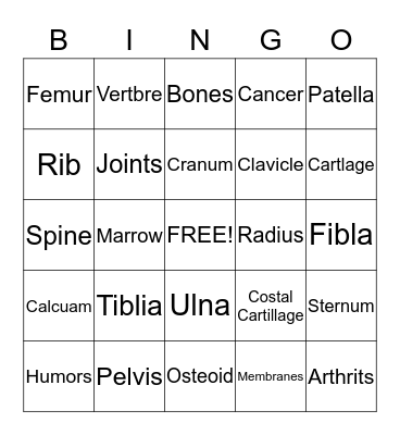 SKELLTOL BINGO Card