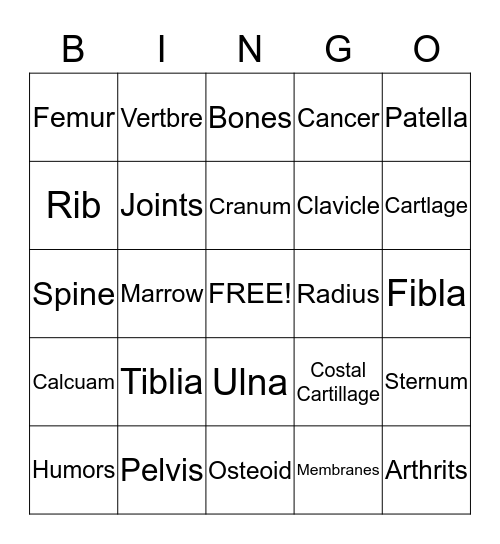 SKELLTOL BINGO Card