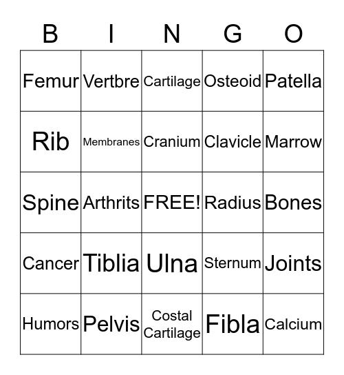 SKELLTOL BINGO Card