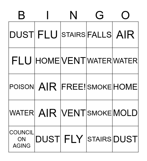 HOME MAINTENANCE Bingo Card