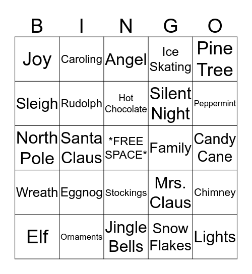 ***Happy Holidays*** Bingo Card