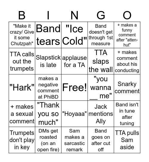 Merry Maple pt 2 Bingo Card