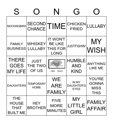 WE ARE FAMILY Bingo Card