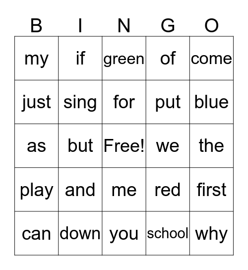 Week 2 Bingo Card