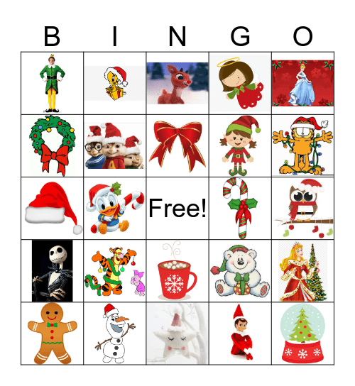 12 days of Christmas Bingo Card